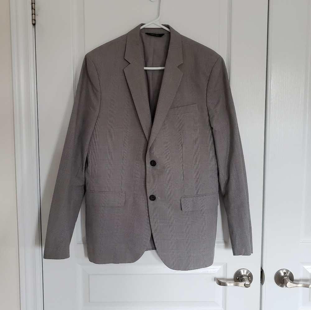 BR Tailored Slim Fit Plaid Blazer